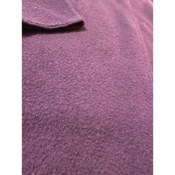 Eileen Fisher Two Tone Purple Lambs Wool & Cotton Blend Open Oversized Cardigan - Picture 10 of 15